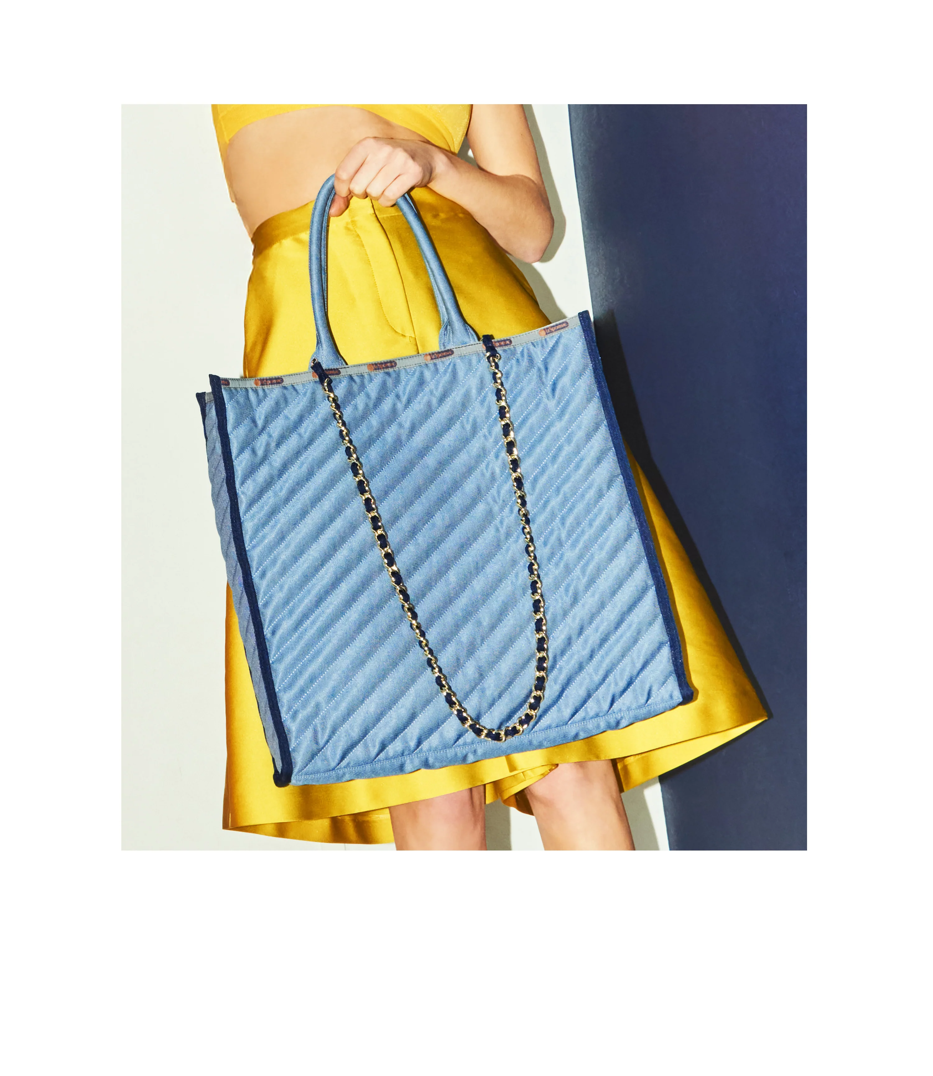 Large Chain Quilt Tote - Image 2
