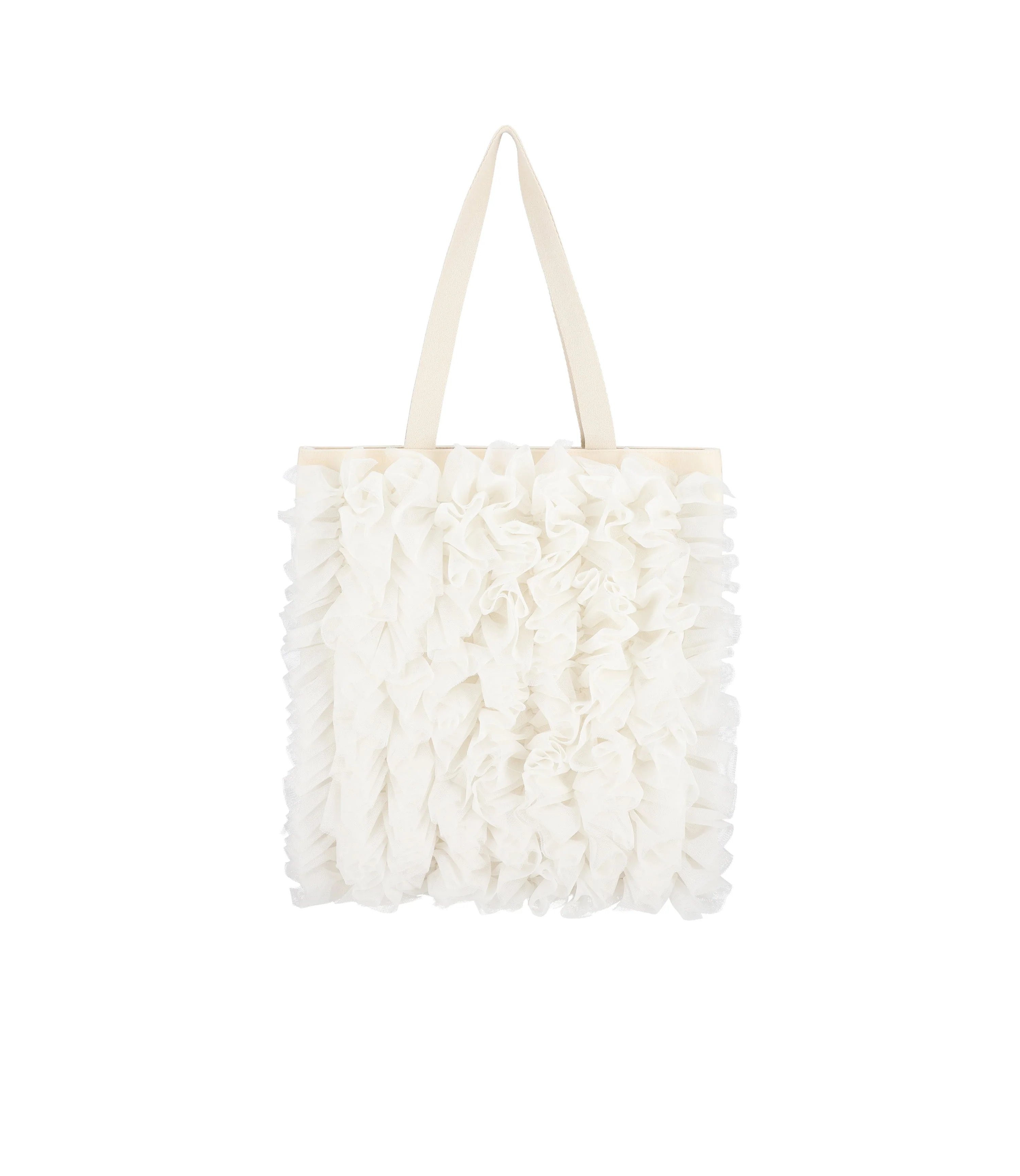 Ruffle Large Emerald Tote