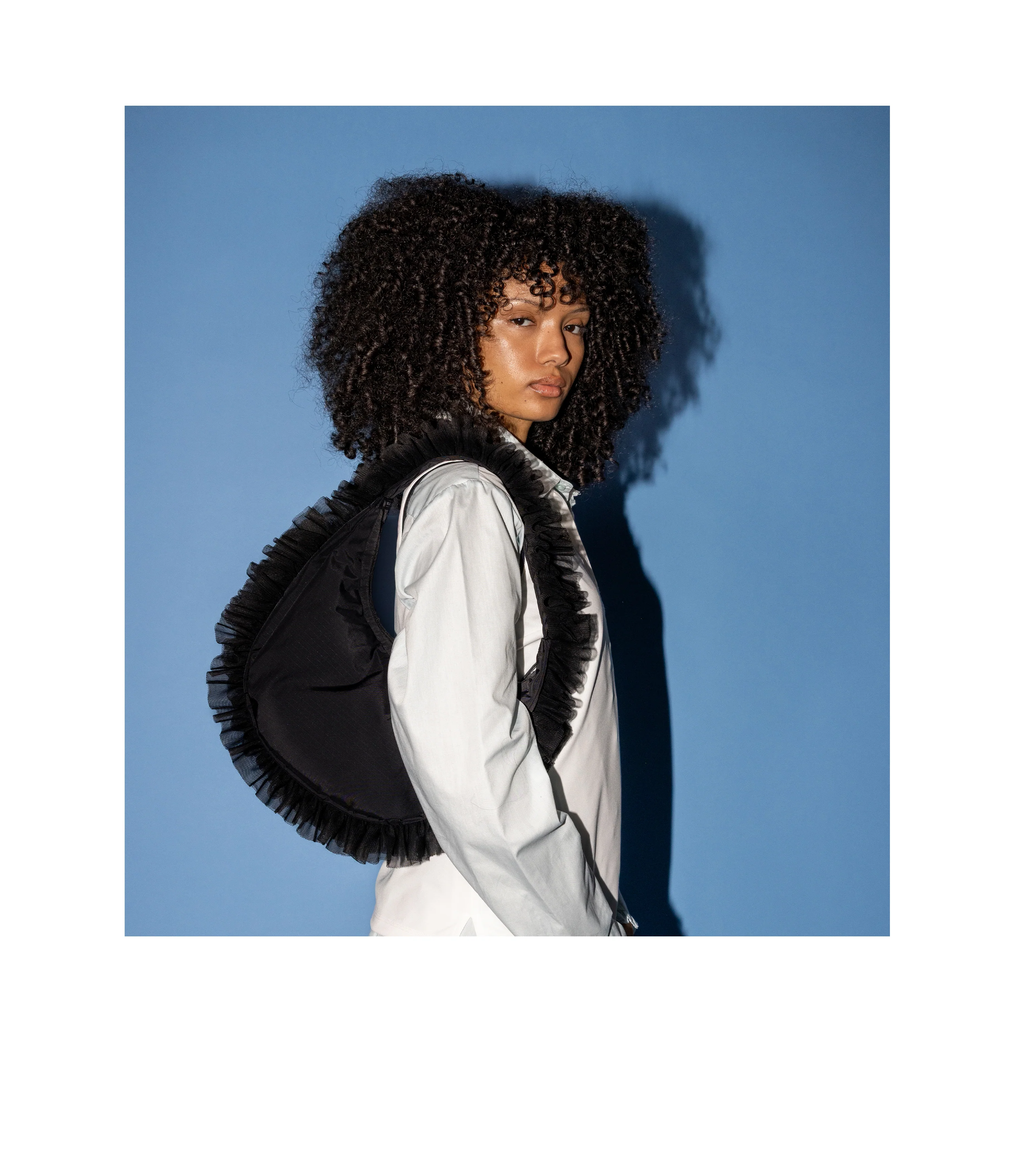 Ruffle Zip Hobo - Image 2