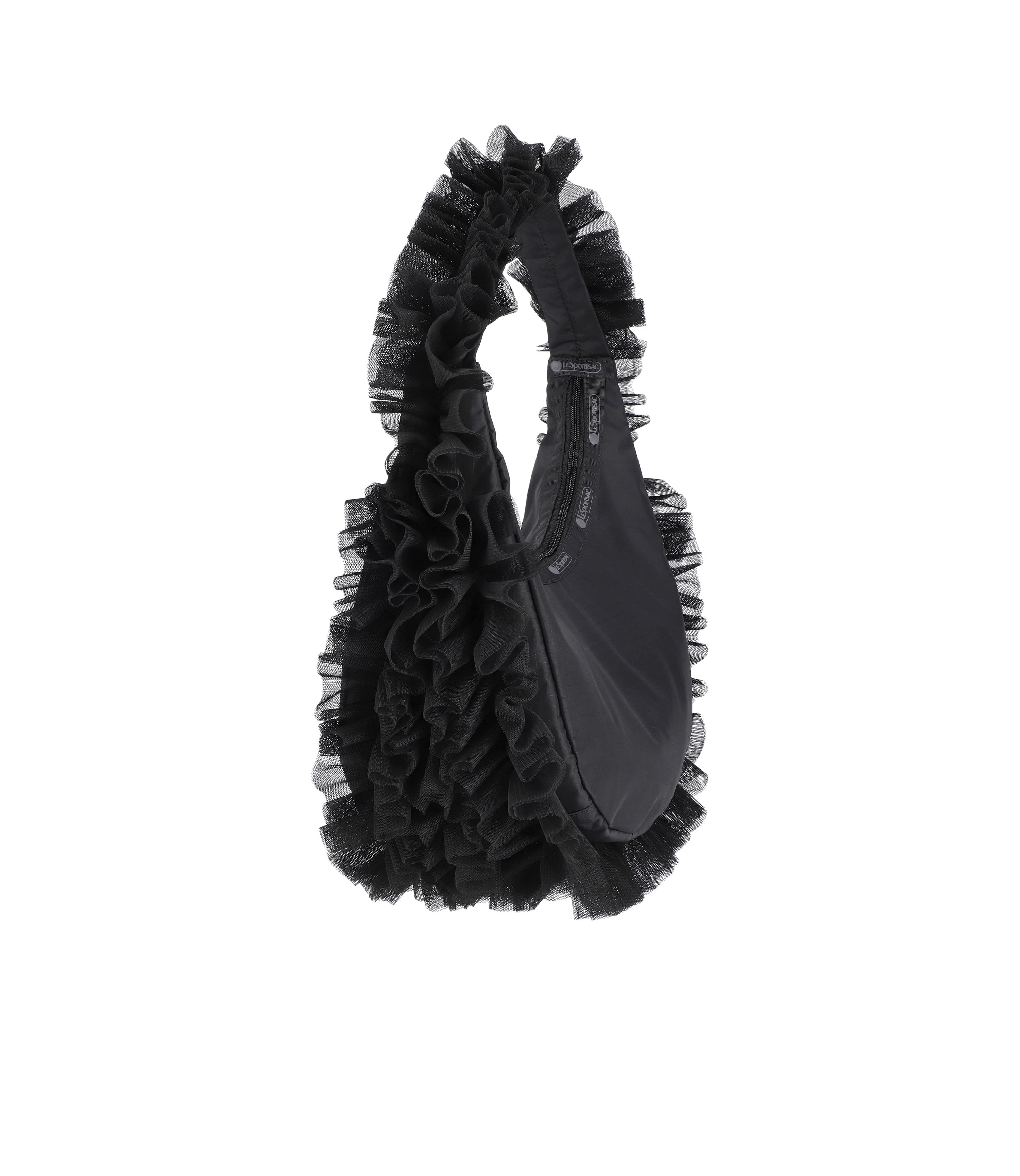 Ruffle Zip Hobo - Image 4