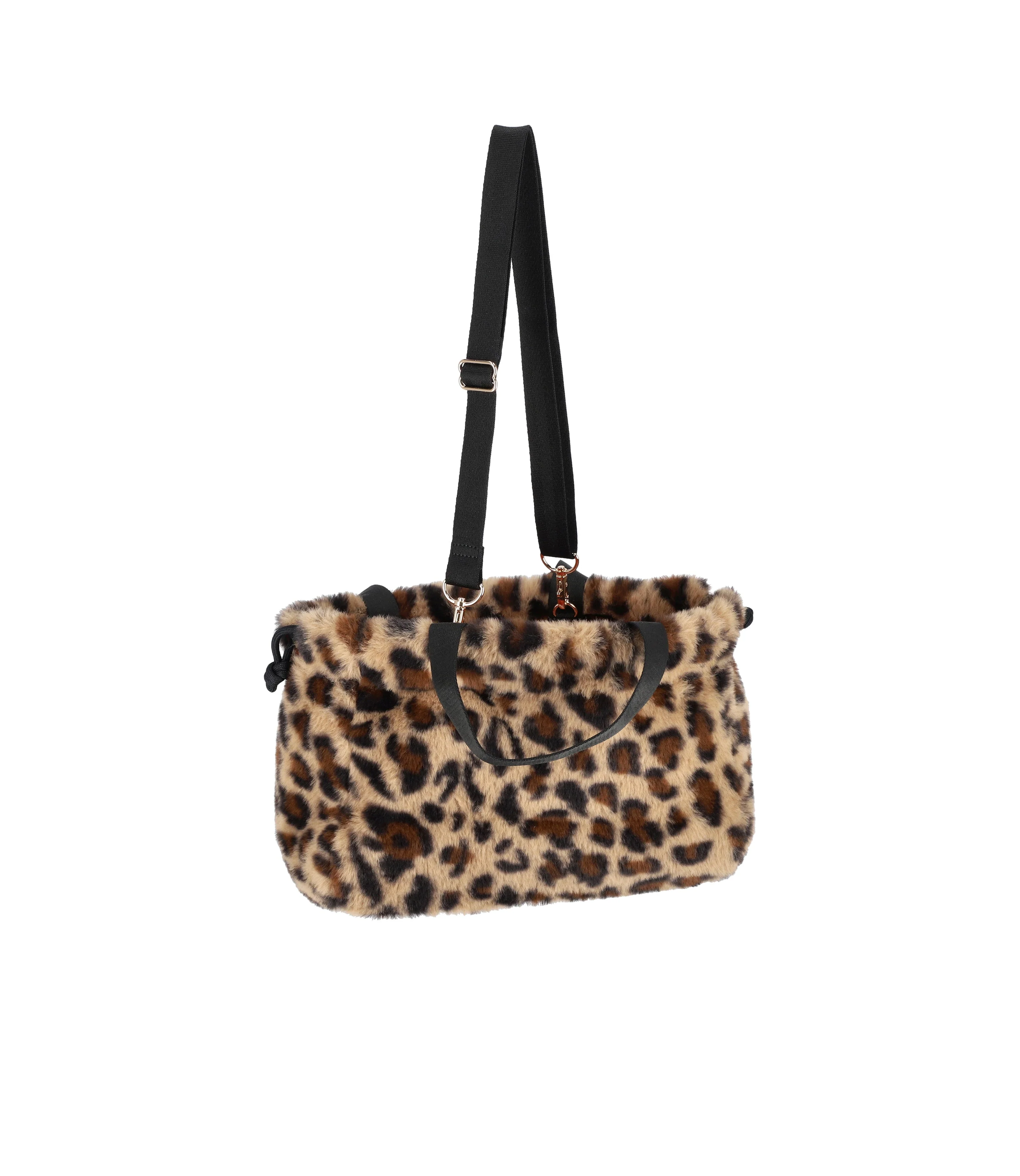 Fur Drawstring Tote - Image 3