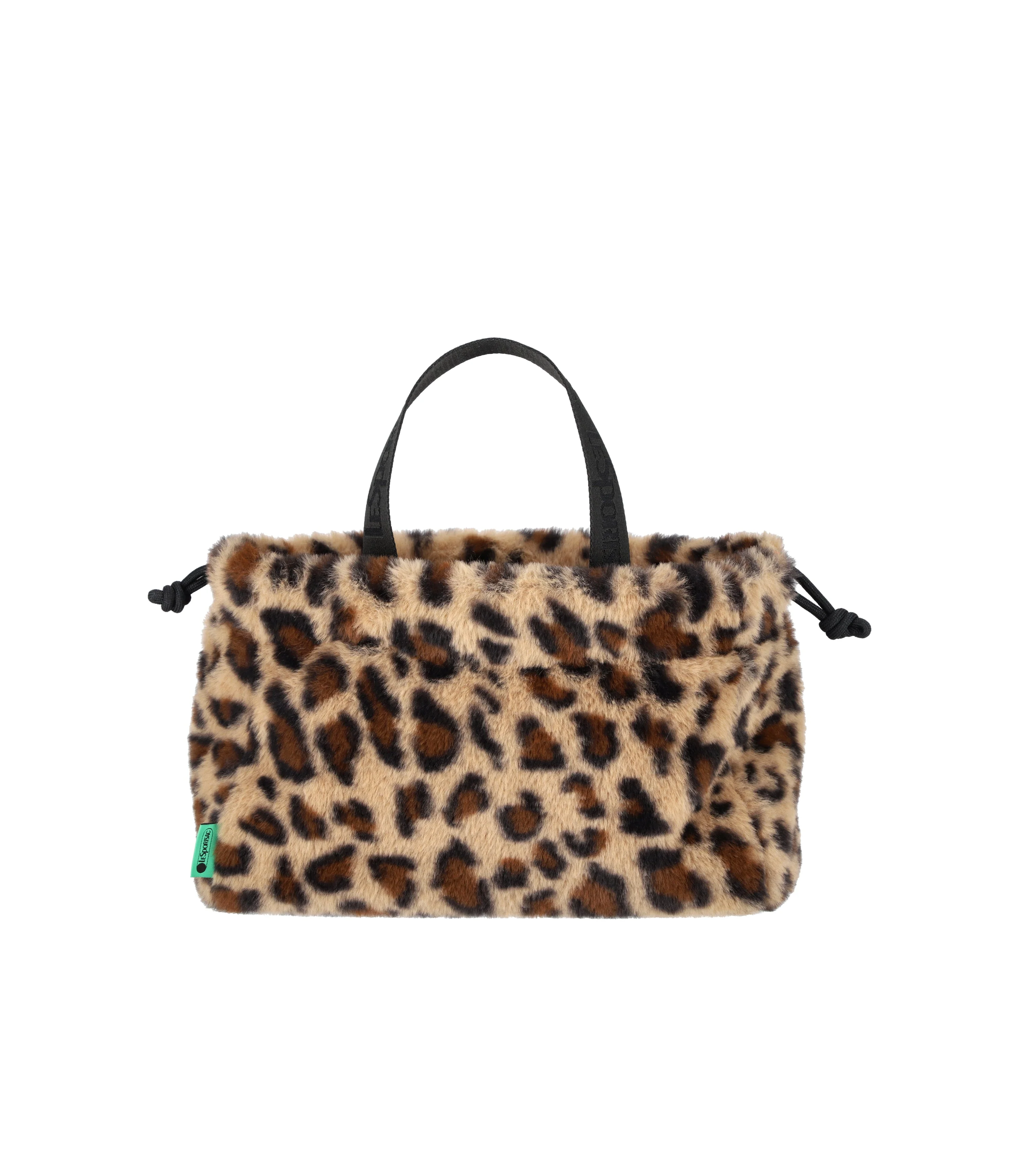 Fur Drawstring Tote - Image 5