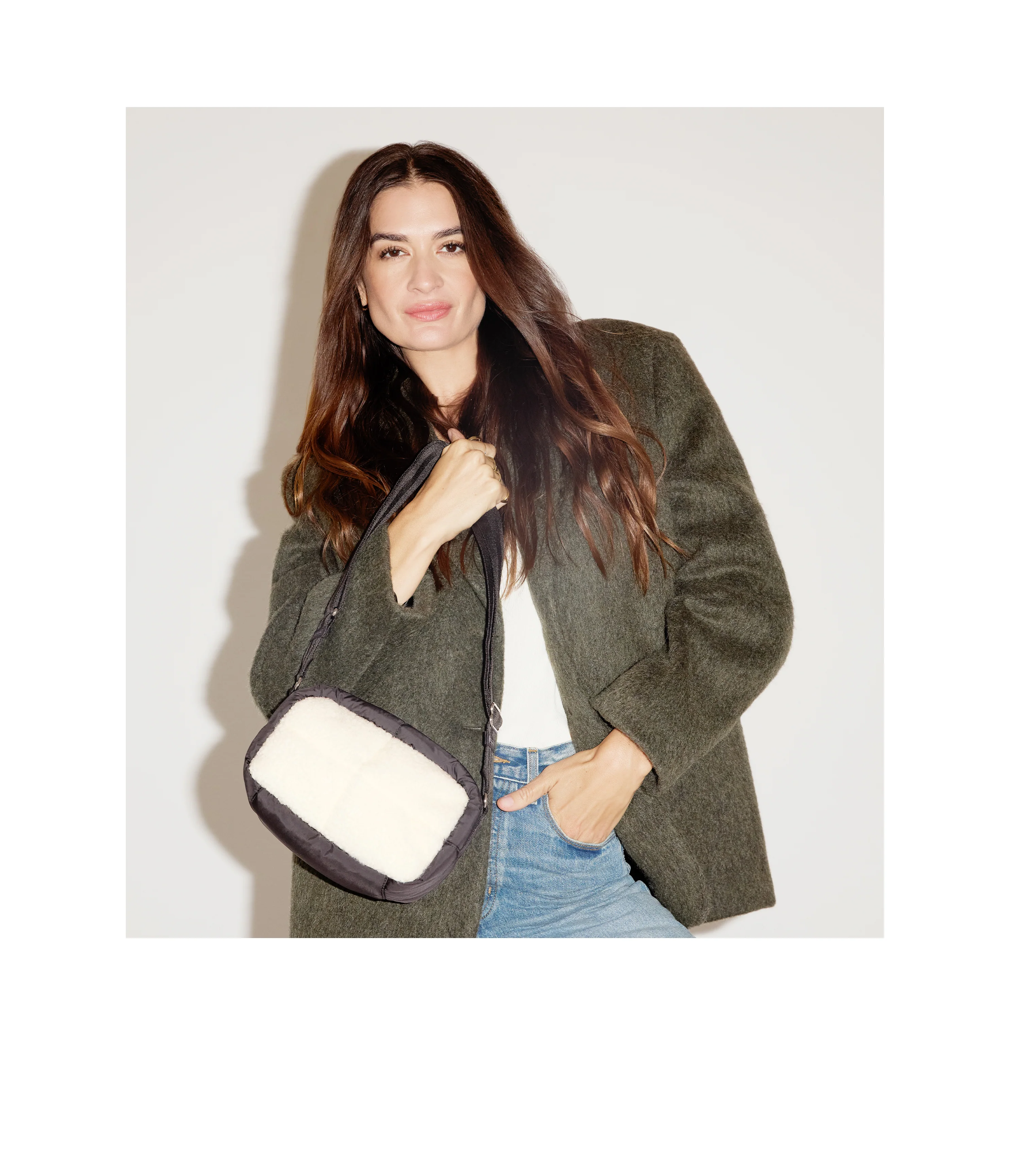 Puffy Sherpa Cube Crossbody - Image 2
